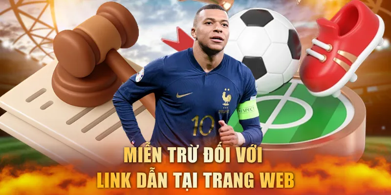 Miễn trừ đối với link dẫn tại trang web
