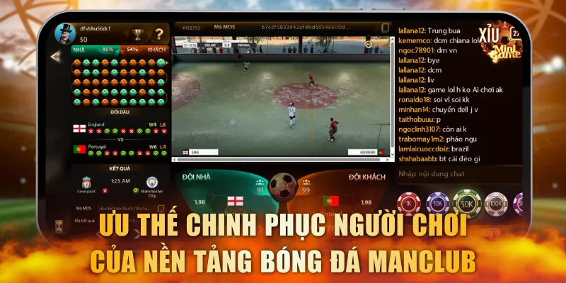 Ưu thế chinh phục người chơi của nền tảng bóng đá Manclub