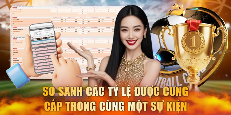 So sánh các tỷ lệ được cung cấp trong cùng một sự kiện